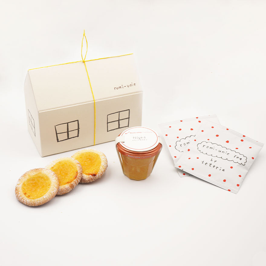 レモンのジャムとクッキーのティータイムセット