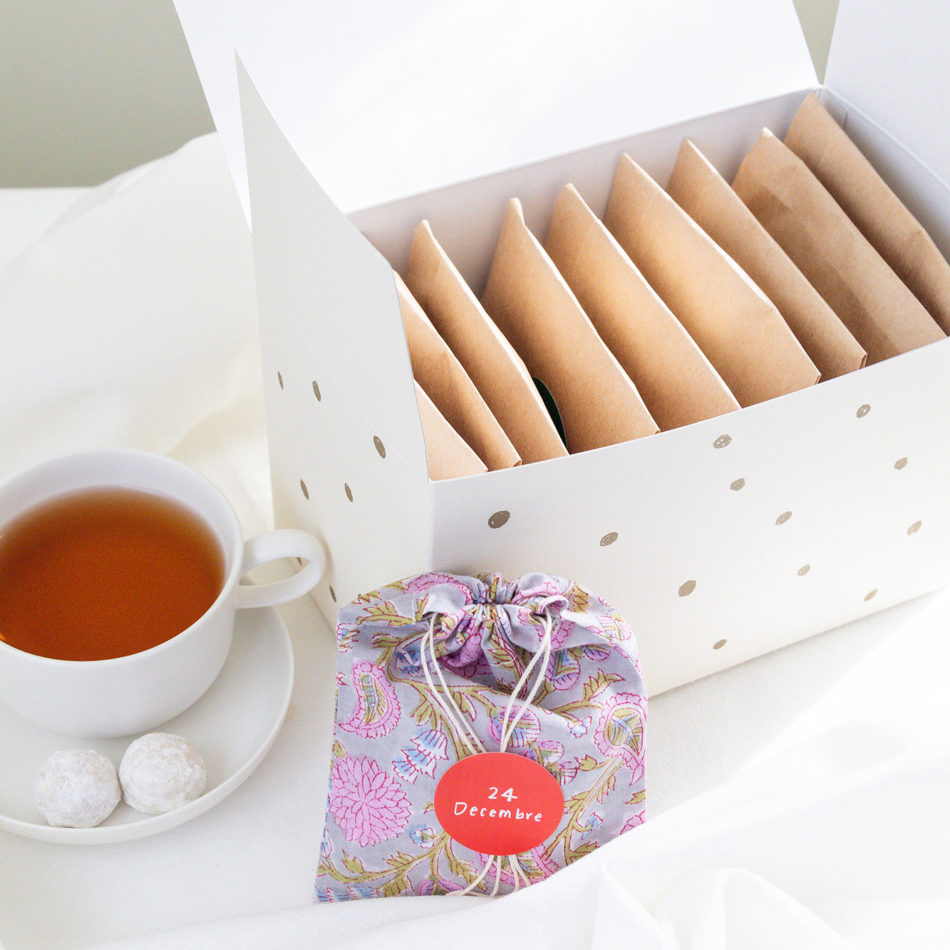 ティータイムのアドベントボックス