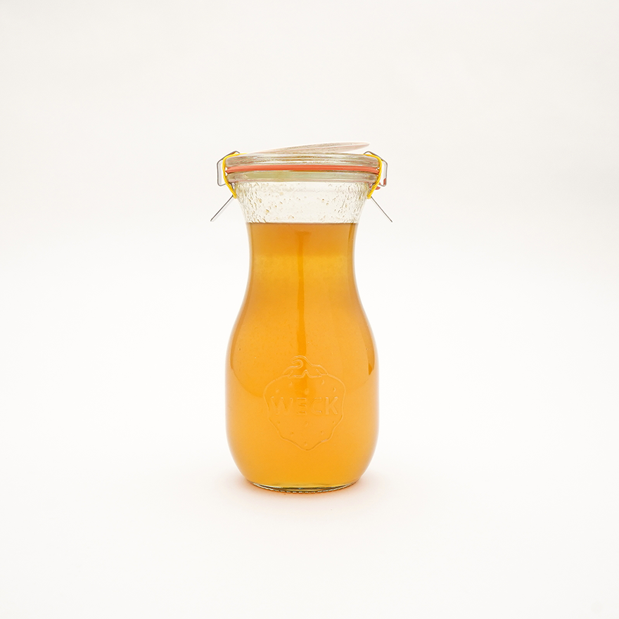 広島産のレモン果汁とフランス産はちみつのレモネードシロップ＜WECKボトル入り＞